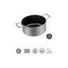 BASTILIPO Titanium pro 24CA, cacerola de aluminio fundido de 24cm