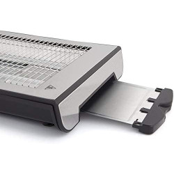 BASTILIPO TPI-680, tostador plano acero antihuella / negro