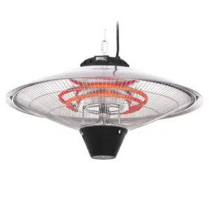 BASTILIPO, PROMETEO UMBRELA, estufa para exterior colgante, 1500W, mando a distancia, resistencias de infrarrojo